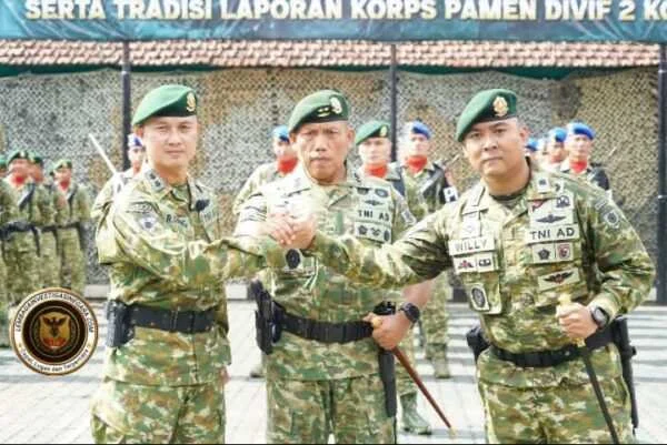 Panglima Pimpin serah Terima kepemimpinan Yonbekang 2 dan Denpom Divif 2 Kostrad