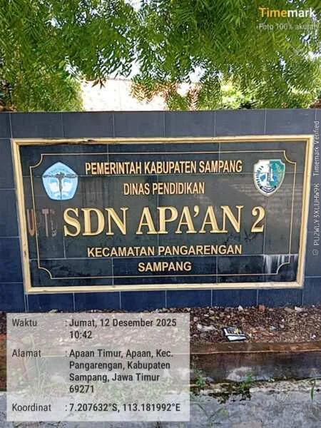 REHAB SILUMAN DI SD NEGERI APA’AN 2 TAK ADA PENANGGUNG JAWAB. DARI CV. Samsu Indah Abadi