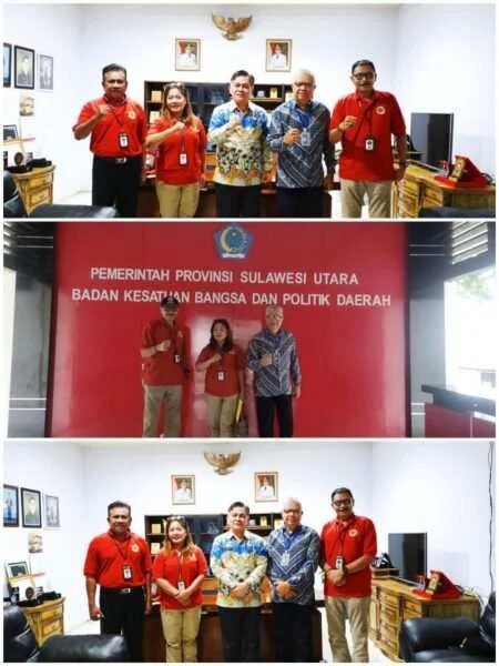 Pertemuan Strategis Lembaga Investigasi Negara Sulut dengan Ketua Kaban di Kantor Kesbangpol