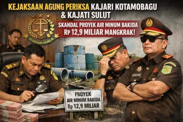 Kejaksaan Agung RI, di Minta Periksa Pegawai, Kajari Kotamobagu dan Kajati Sulut, Aroma Korupsi, Skandal Proyek Air Minum Bakida Rp 12,9 Miliar Tahun 2024, Mangkrak, Kajati Sulut Tutup Mata dan Masa Bodoh