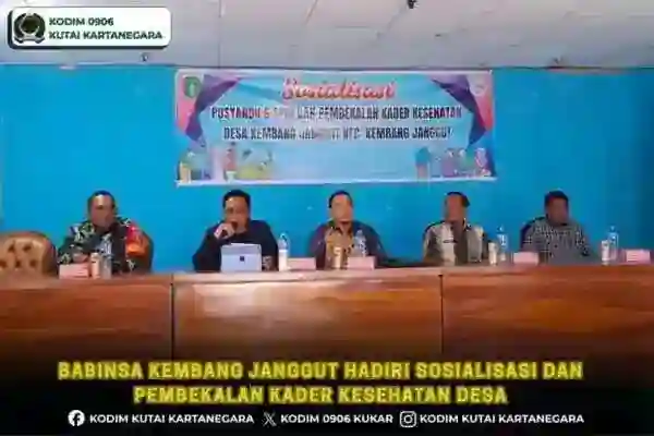 Babinsa Kembang Janggut Hadiri Sosialisasi dan Pembekalan Kader Kesehatan Desa