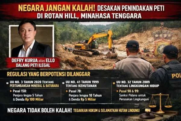 NEGARA JANGAN KALAH! DESAKAN PENINDAKAN PETI DI ROTAN HILL Ratatotok, MINAHASA TENGGARA