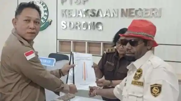 DPD LIN PBD Laporkan Dugaan Penyelewengan Dana Kampung 2020 ke Kejari Sorong