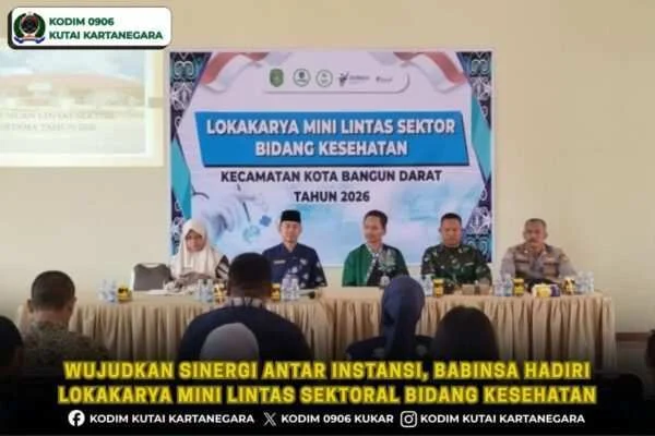 Wujudkan Sinergi Antar Instansi, Babinsa Hadiri Lokakarya Mini Lintas Sektoral Bidang Kesehatan