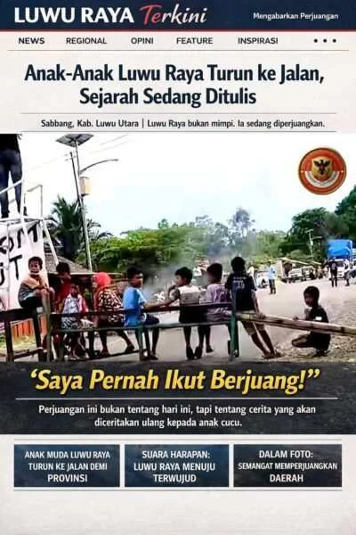 Anak-Anak Luwu Raya Turun ke Jalan, Sejarah Sedang Ditulis