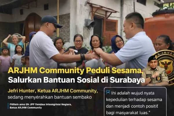 ARJHM COMMUNITY PEDULI SESAMA, SALURKAN BANTUAN SOSIAL DAN AJAK KOLABORASI KEMANUSIAAN