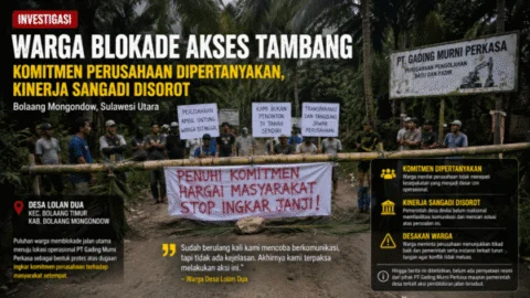 Warga Blokade Akses Tambang, Komitmen Perusahaan Dipertanyakan, Peran Pemerintah Desa Disorot