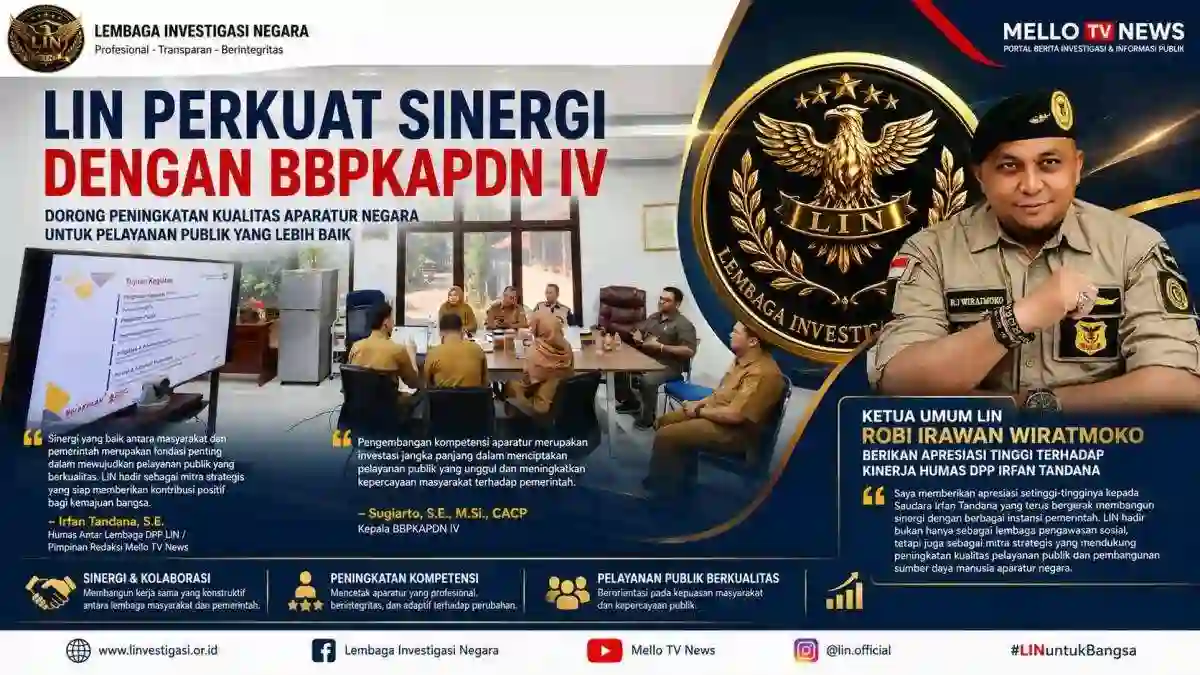 Ketua Umum LIN Apresiasi Kinerja Humas DPP Irfan Tandana, Perkuat Sinergi dengan BBPKAPDN IV