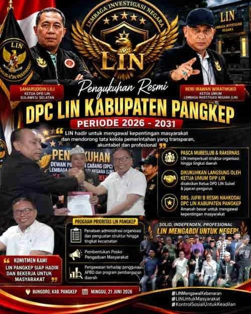Pasca Mubeslub dan Rakernas, LIN Perkuat Struktur Organisasi di Sulawesi Selatan