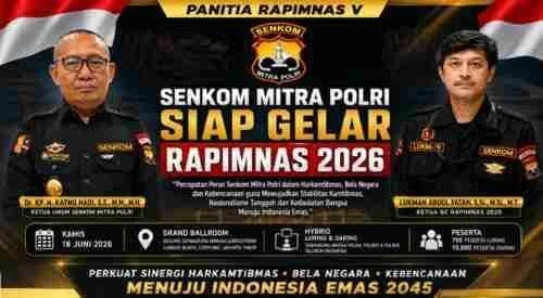 Rapimnas 2026 Senkom Mitra Polri Siap Jadi Forum Strategis Penguatan Bela Negara