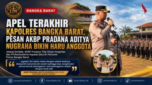 Apel Terakhir Kapolres Bangka Barat, Pesan AKBP Pradana Aditya Nugraha Bikin Haru Anggota