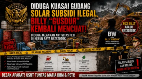 Gudang Solar Subsidi Diduga Beroperasi di Minahasa, Nama Billy “Gusdur” Disebut; Dugaan PETI di Ratatotok Turut Disorot