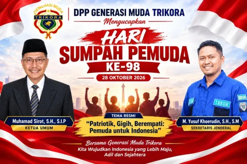Hari Sumpah Pemuda ke-98, DPP Generasi Muda Trikora Gaungkan Semangat Patriotik, Gigih dan Berempati