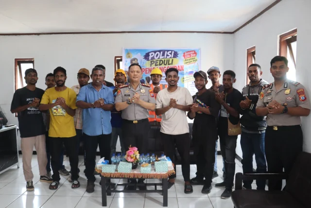 POLIRAN, Kapolresta Sorong Kota Fasilitasi 12 Warga Berpeluang Jadi Anggota TKBM Klayum