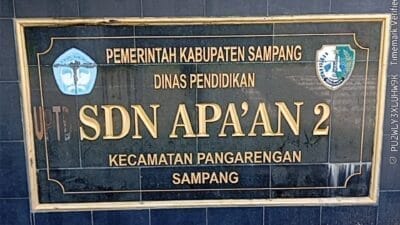 REHAB SILUMAN DI SD NEGERI APA’AN 2 TAK ADA PENANGGUNG JAWAB. DARI CV. Samsu Indah Abadi