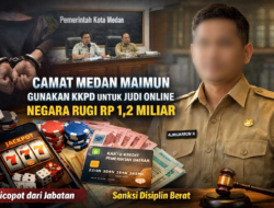 Camat Medan Maimun Terbukti Gunakan KKPD untuk Judi Online, Negara Rugi Rp1,2 Miliar
