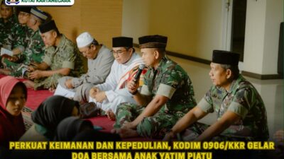 Perkuat Keimanan dan Ketaqwaan, Kodim 0906/Kkr Gelar Doa Bersama Anak Yatim Piatu