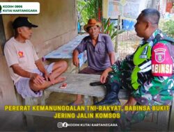 Pererat Kemanunggalan TNI-Rakyat, Babinsa Bukit Jering Jalin Komsos