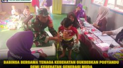 Babinsa Bersama Tenaga Kesehatan Sukseskan Posyandu Demi Kesehatan Generasi Muda