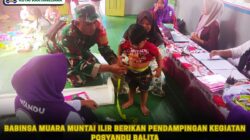 Babinsa Muara Muntai Ilir Berikan Pendampingan Kegiatan Posyandu Balita