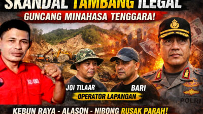 Skandal Tambang Ilegal Mengguncang Minahasa Tenggara! Oknum DPRD SK Alias Stevi Diduga Dalang PETI Kebun Raya–Alason–Nibong, Mabes Polri Diminta Usut hingga TPPU