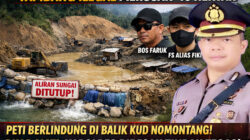 Kapolres Boltim Didesak Tindak Tegas! Diduga Bos Faruk dan FS Alias Fiki Rusak lokasi yang di namakan 16 Hektar, Lanut Aliran Sungai Ditutup — PETI Berlindung di Balik KUD Nomontang Meski RKAB Mati