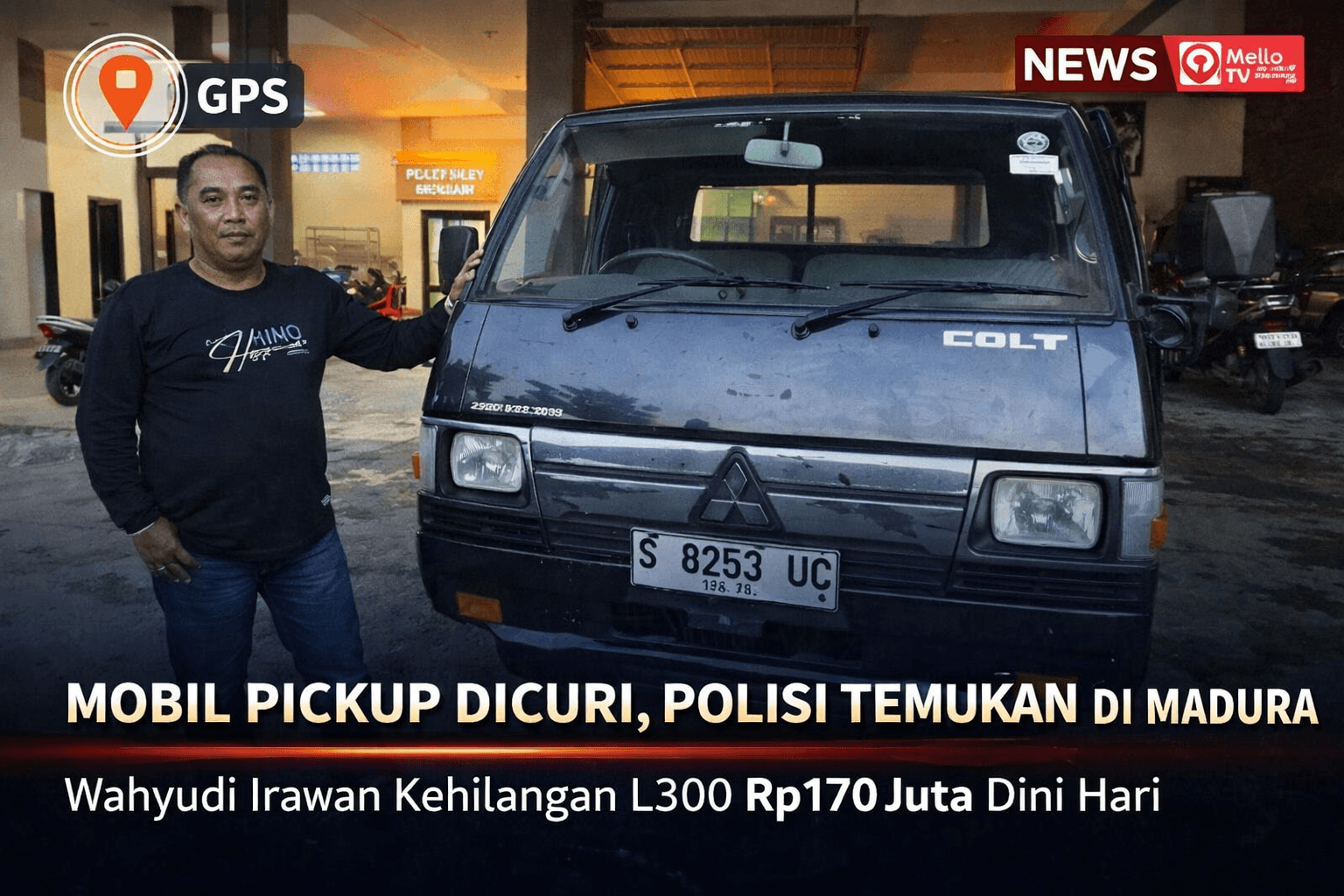 Mobil Pickup Dicuri Dini Hari, Polisi Temukan di Madura Berkat GPS!