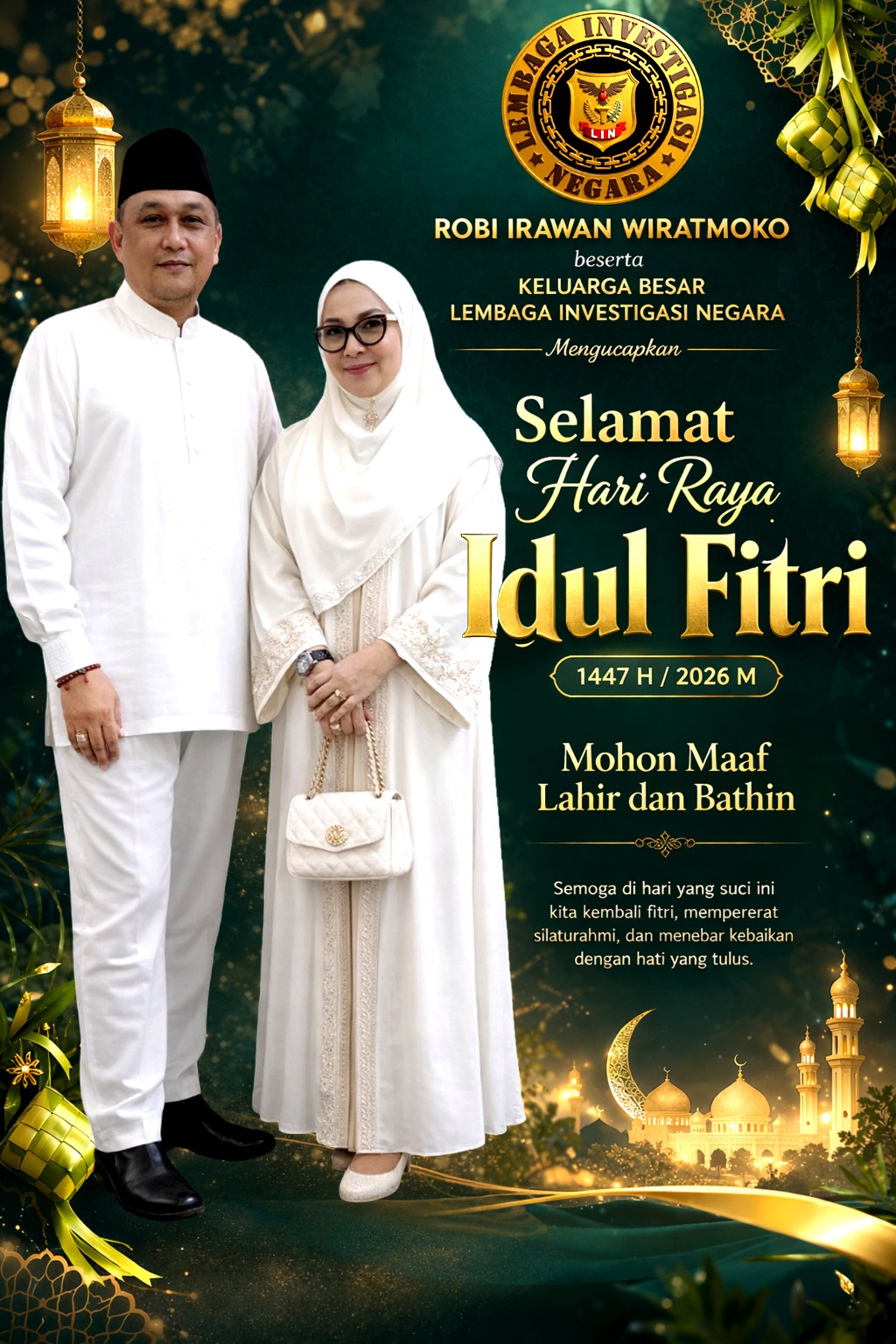 Keluarga Besar LIN Sampaikan Ucapan Selamat Hari Raya Idul Fitri