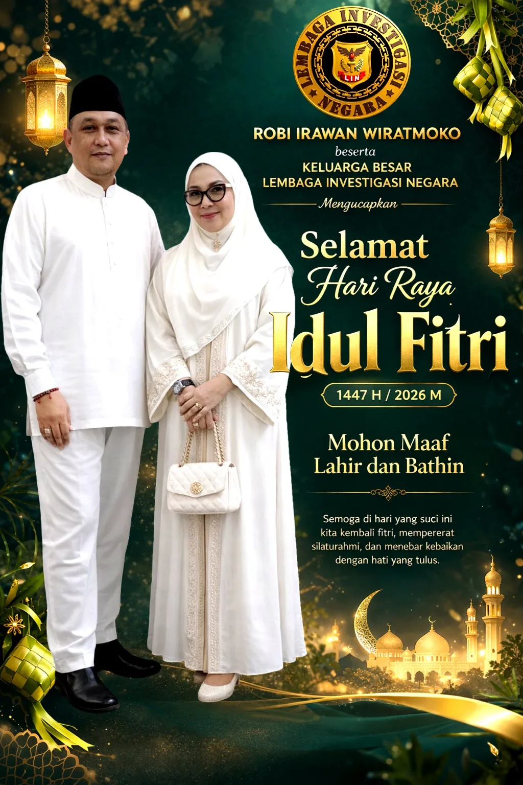 Keluarga Besar LIN Sampaikan Ucapan Selamat Hari Raya Idul Fitri