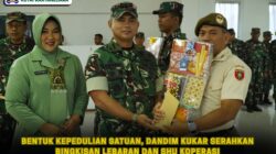 Bentuk Kepedulian Satuan, Dandim Kukar Serahkan Bingkisan Lebaran dan SHU Koperasi