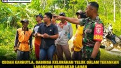 Cegah Karhutla, Babinsa Kelurahan Teluk Dalam Tekankan Larangan Membakar Lahan