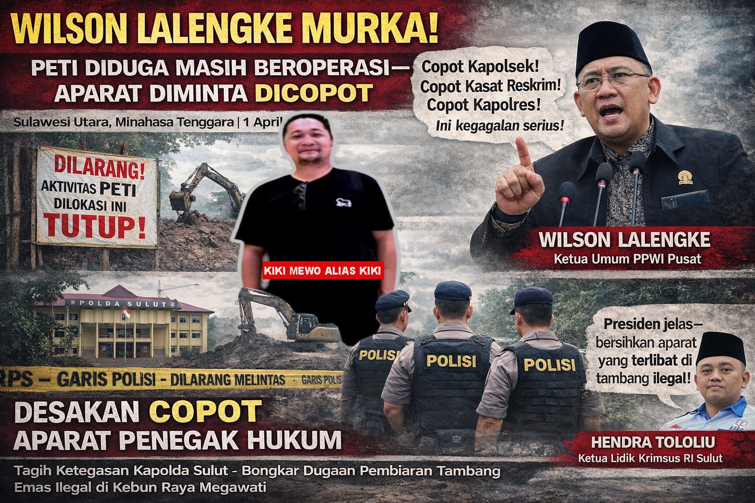 KIKI MEWO ALIAS KIKI DISOROT! PETI DIDUGA TETAP BEROPERASI—WILSON LALENGKE MURKA, APARAT DIMINTA DICOPOT