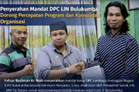 PENYERAHAN MANDAT DPC LIN BULUKUMBA, DORONG PERCEPATAN PROGRAM DAN KONSOLIDASI ORGANISASI