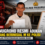 Wahyu Nugroho Resmi Adukan Pengembang Berinisial M ke Polisi, Kasus Dugaan Pencemaran Nama Baik di Bangil Memanas