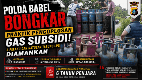 Polda Babel Gempur Mafia LPG Subsidi! Praktik Pengoplosan Terbongkar, Negara Rugi Ratusan Juta