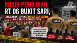 RICUH PEMILIHAN RT 06 BUKIT SARI, DUGAAN INTERVENSI LURAH DAN CAMAT PICU KRISIS KEPERCAYAAN