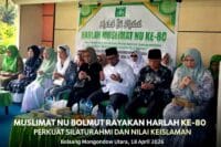 MUSLIMAT NU BOLMUT RAYAKAN HARLAH KE-80, PERKUAT SILATURAHMI DAN NILAI KEISLAMAN..