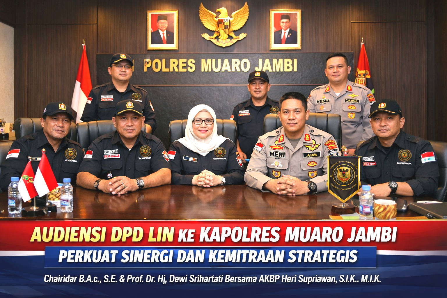 JALIN SINERGITAS, DPD LIN AUDIENSI KE KAPOLRES MUARO JAMBI PERKUAT KEMITRAAN STRATEGIS
