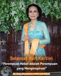 Semangat Emansipasi dari Hj. Echy, Bendahara DPD LIN Babel di Hari Kartini 2026