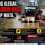 HARI BUMI TERCORENG PULUHAN PONTON TAMBANG ILEGAL BEROPERASI BEBAS