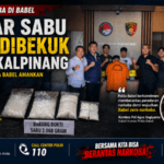Ditresnarkoba Polda Babel Tangkap Bandar Narkoba Di Pangkalpinang, 2,068 Kilogram Sabu Diamankan