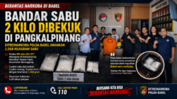 Ditresnarkoba Polda Babel Tangkap Bandar Narkoba Di Pangkalpinang, 2,068 Kilogram Sabu Diamankan