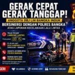 RESPON CEPAT DI BALIK LAKA LANTAS SUNGAILIAT SINERGI LIN–POLRES BANGKA UJI KECEPATAN PENANGANAN DARURAT