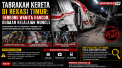 TABRAKAN KERETA DI BEKASI TIMUR: GERBONG WANITA HANCUR, DUGAAN KELALAIAN MUNCUL