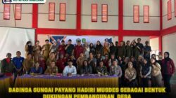 Babinsa Sungai Payang Hadiri Musdes Sebagai Bentuk Dukungan Pembangunan  Desa