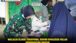 Melalui Klinik Terapung, Kodim 0906/Kkr Gelar Pengobatan Gratis