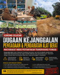 Dugaan Ketidaktransparanan Pengadaan Alat Berat di Imeko, Warga Sorong Selatan Desak Klarifikasi Pemkab
