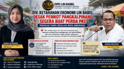 Div. Ketahanan Ekonomi LIN Babel Desak Pemkot Pangkalpinang Segera Buat Perda PKL: Penataan Tanpa Regulasi Dinilai Amburadul