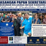 Pemasangan Papan Sekretariat KKBKL di Kajang Jadi Momentum Penguatan Persatuan Keluarga Besar Karaeng Laikang