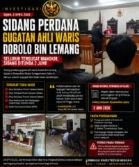 Sidang Perdana Gugatan Ahli Waris Dobolo Bin Lemang Digelar, Seluruh Tergugat Mangkir!